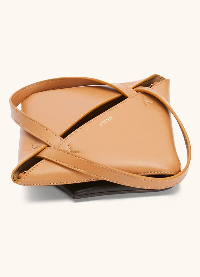 LOEWE Puzzle Fold Mini-handleveske laget av kalveskinn