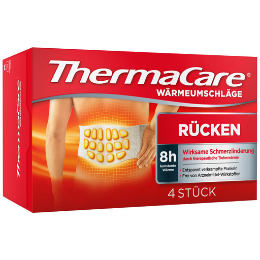 THERMACARE Rückenumschläge S-XL z.Schmerzlind.  4 St