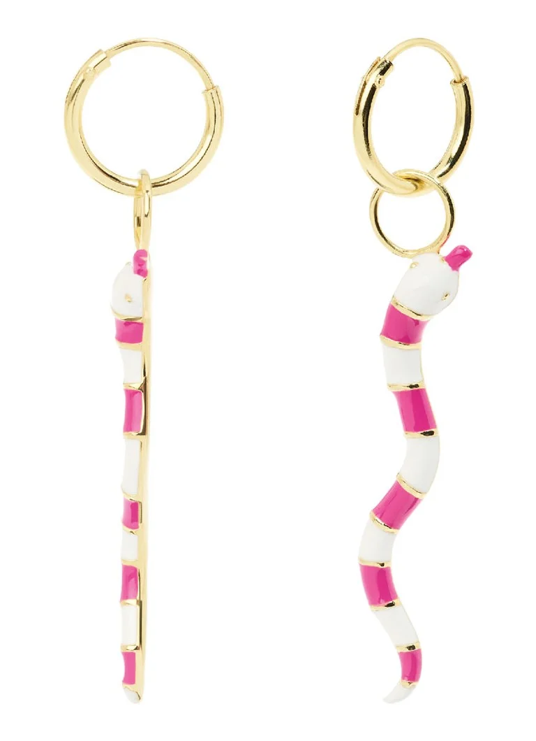 Anna + Nina Serpent single earring gilt