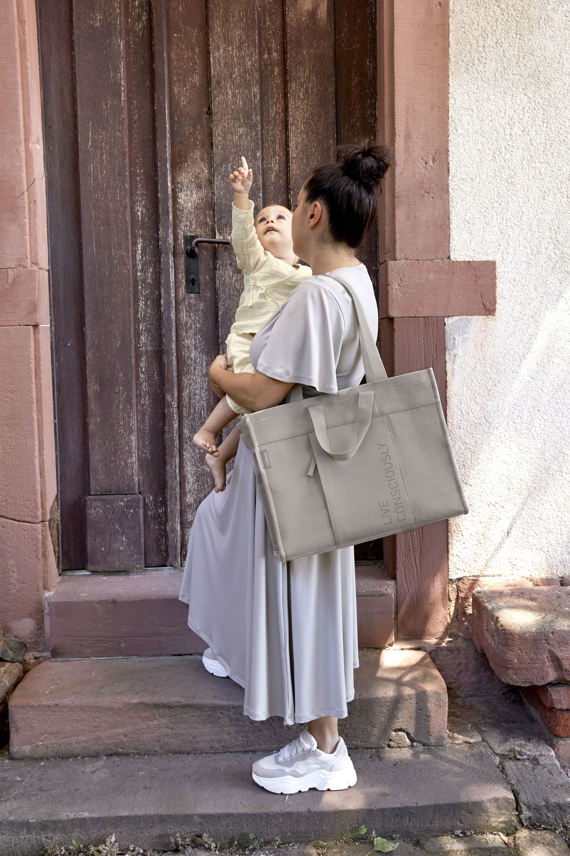 Wickeltasche - Tote Up Bag, Taupe