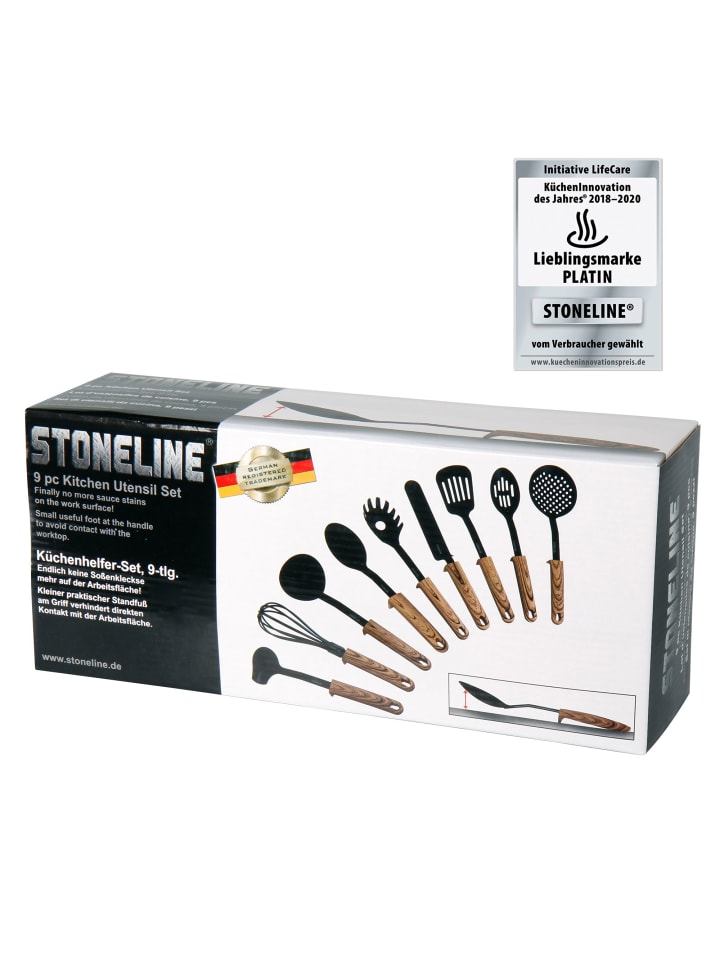 Stoneline Küchenhelfer Set 9-teilig in Holzoptik günstig kaufen onesize