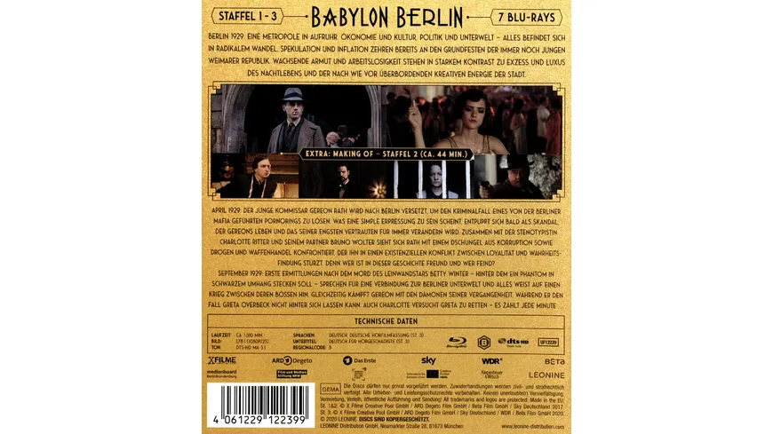 Babylon Berlin - Collection Staffel 1 - 3  [7 BRs]