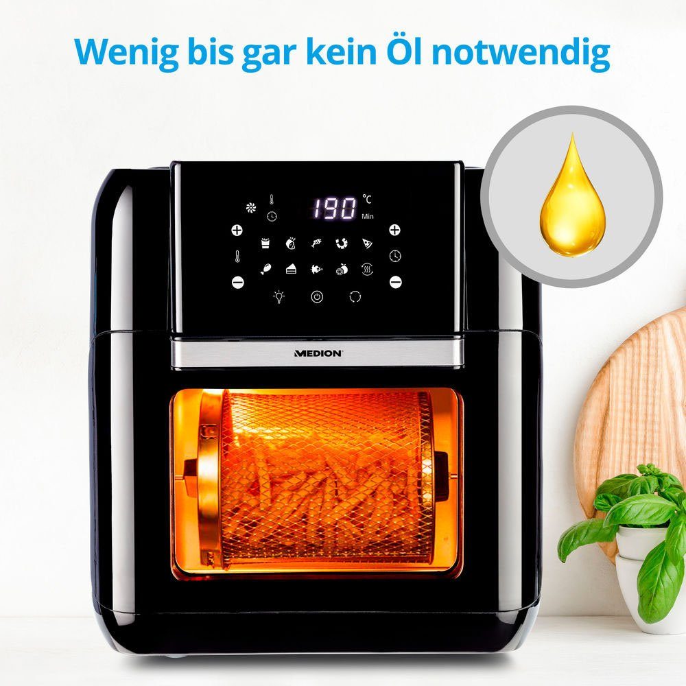 Medion® Heißluftfritteuse MD 10072, 1500 W
