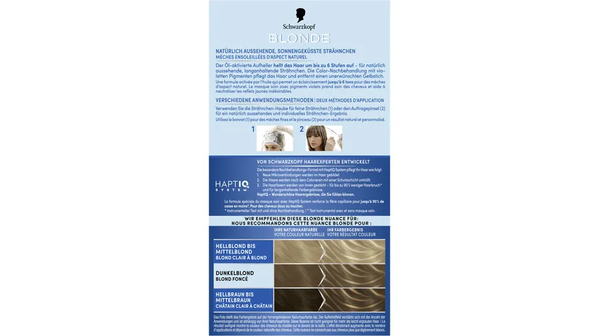 BLONDE Super Strähnchen M1 - Stufe 3