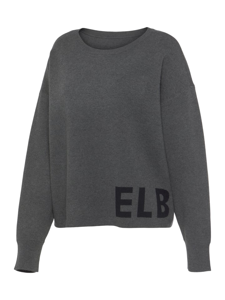 ELBSAND Strickpullover in Anthrazit günstig kaufen