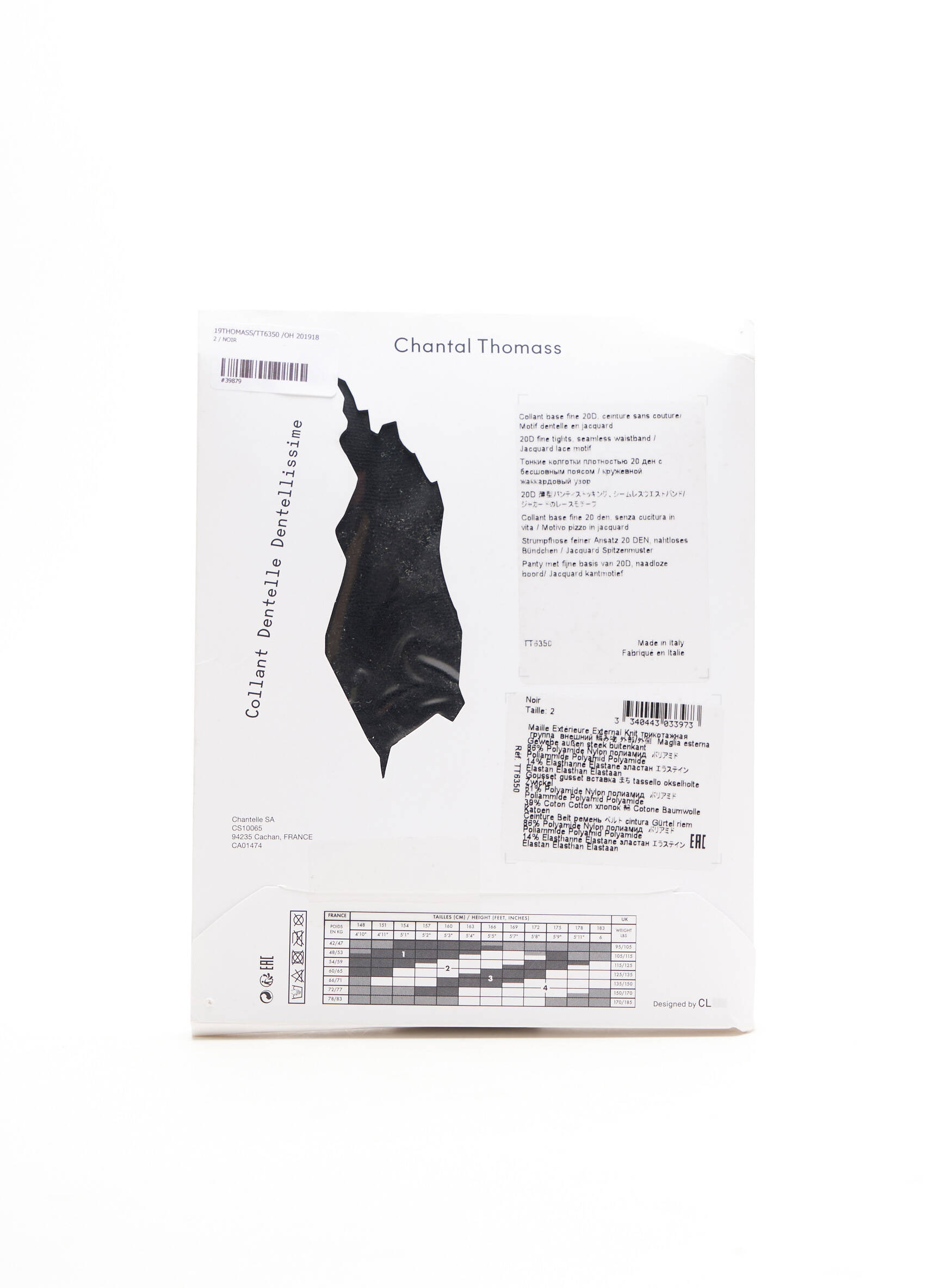 Chantal Thomass Collant Femme couleur noir
