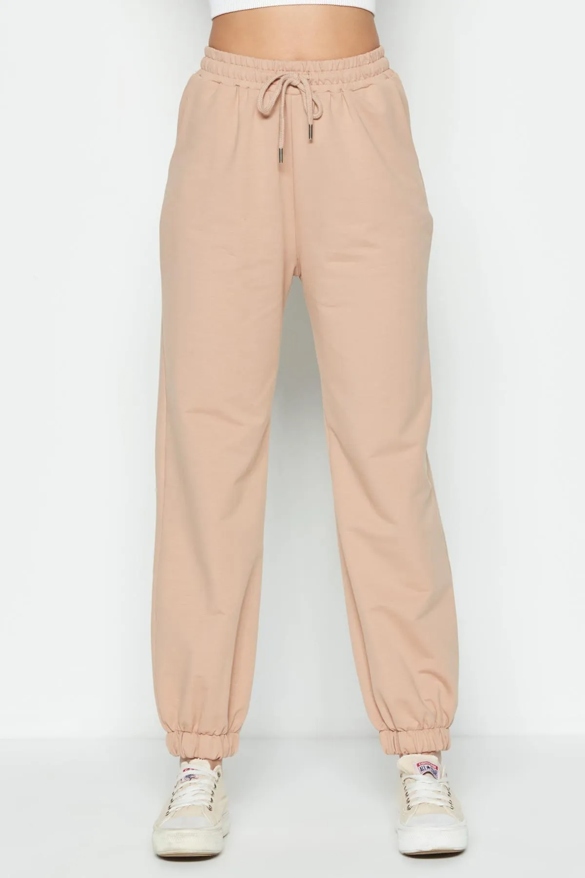 C&City  Jogger Elastic Sports Jogginghose 737 Milchbraun