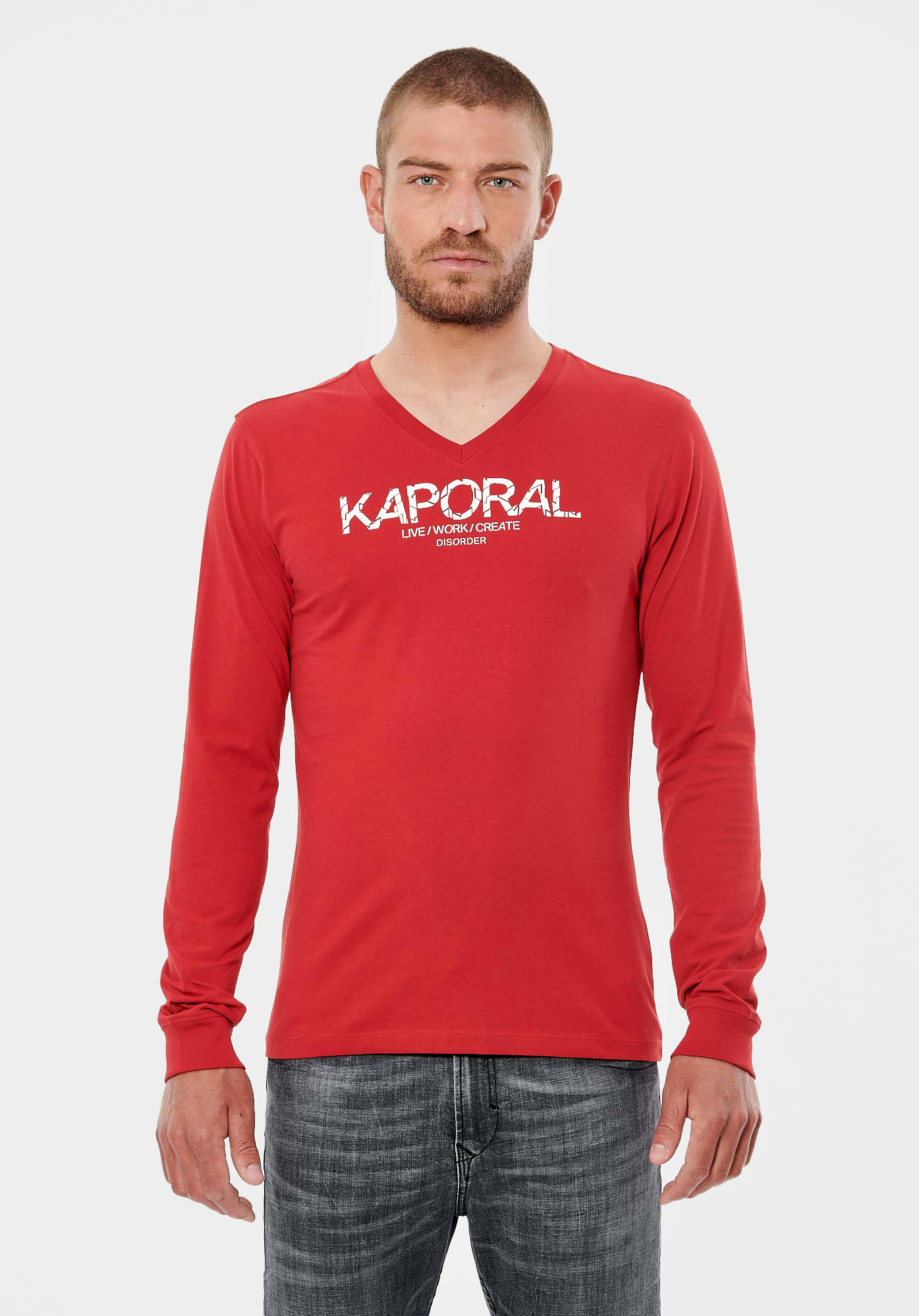 TARK   T-shirt rouge homme