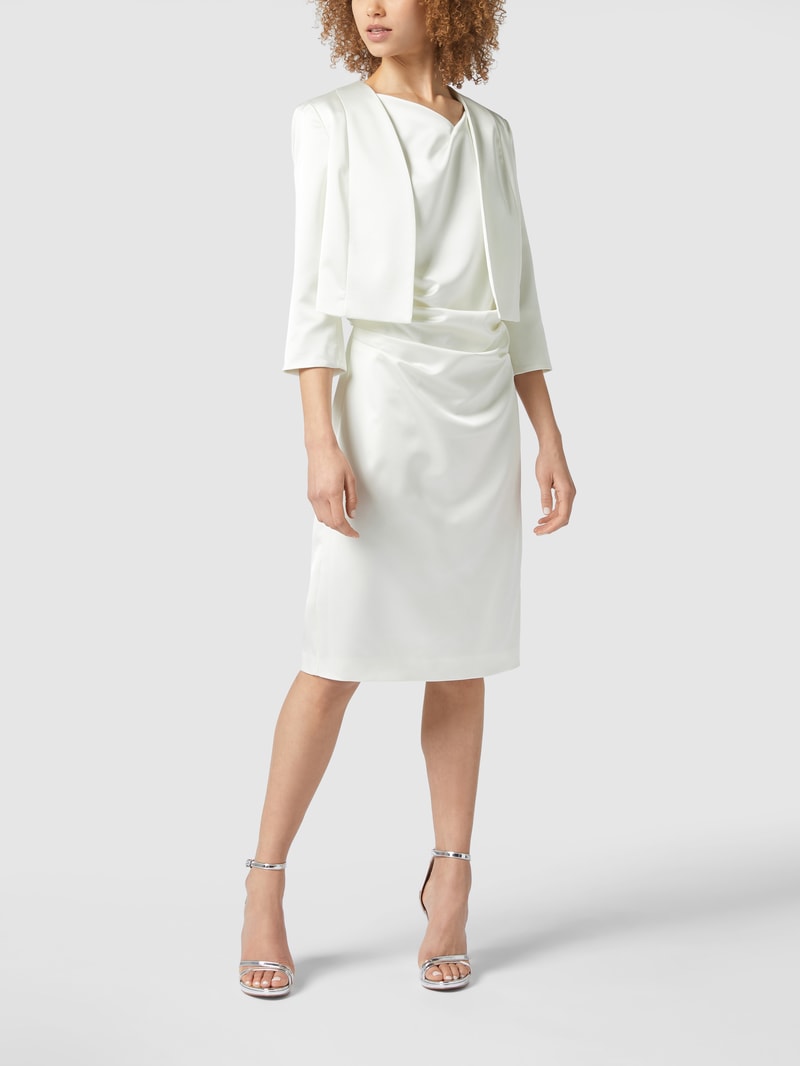 Bolero aus Satin in offwhite