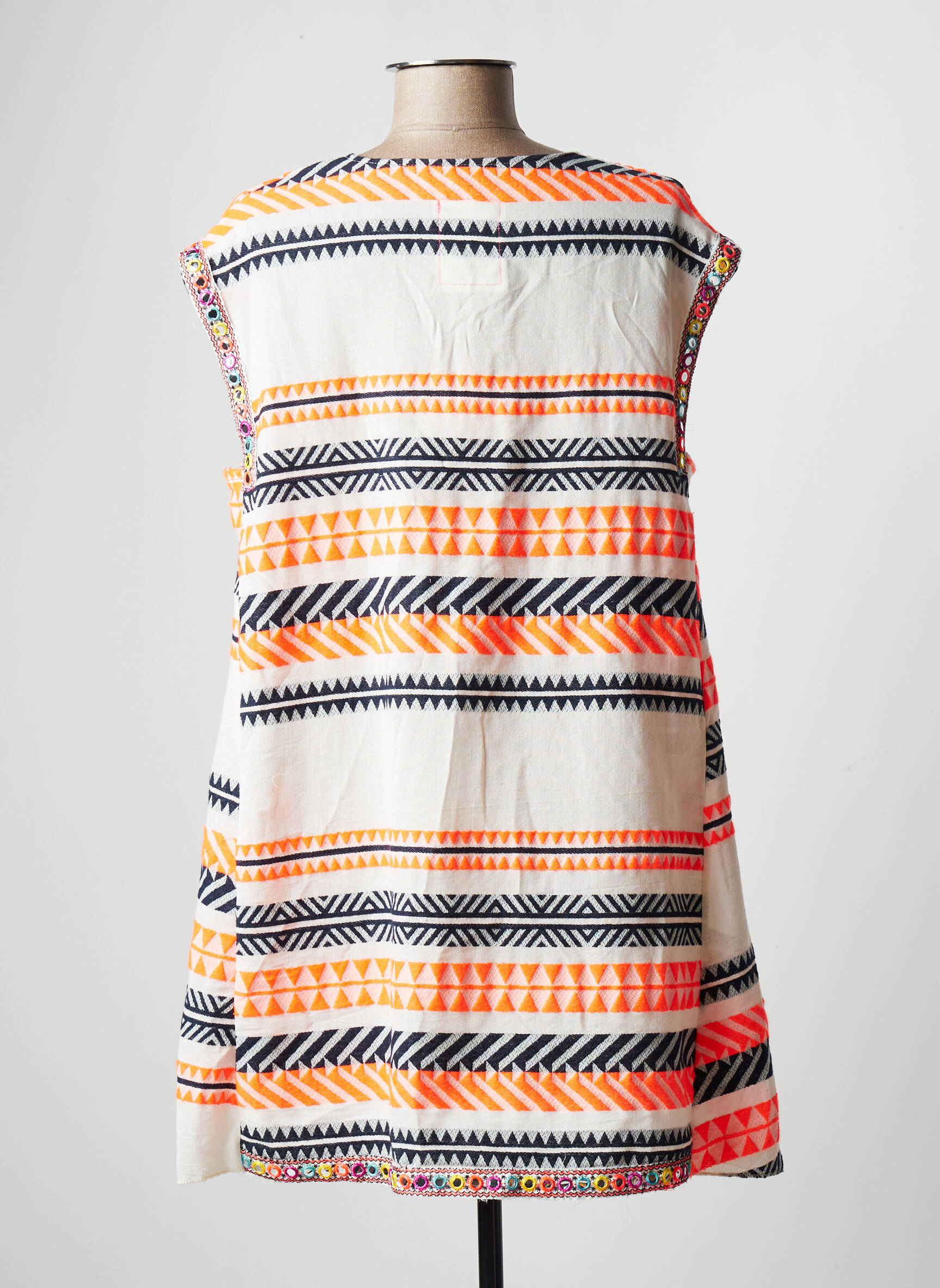 Wiya Tuniquemanchecourte Femme couleur orange