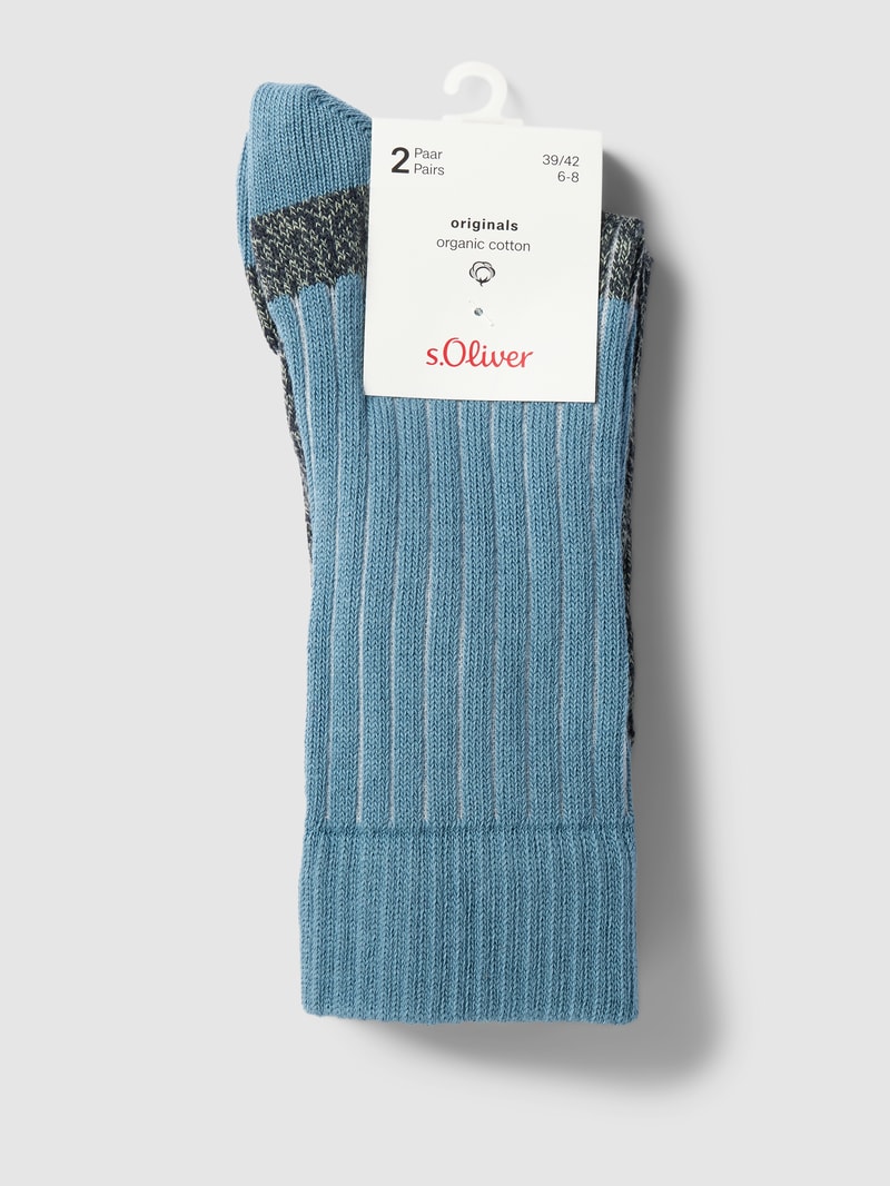 Socken mit Label-Detail Modell 'Mouline' in lindgrün