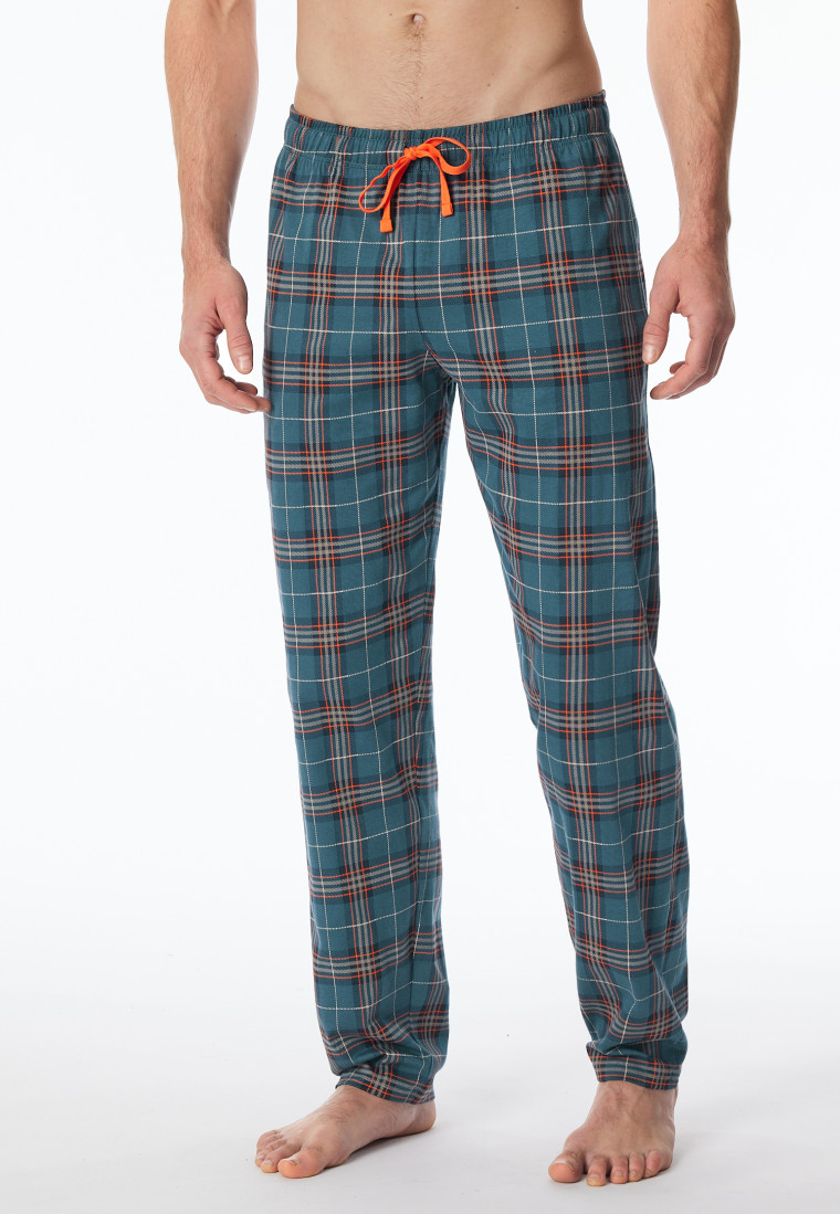 Loungehose lang Organic Cotton Blätterprint mehrfarbig - Mix+Relax
