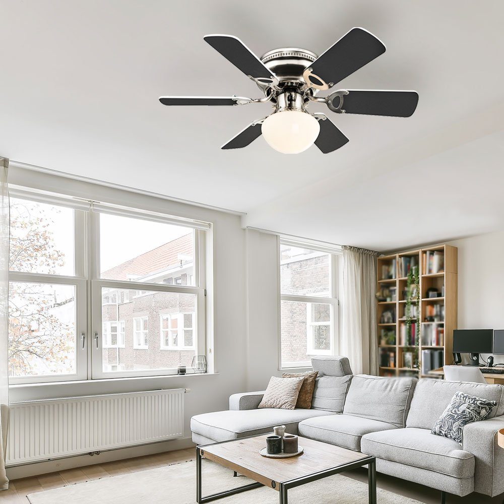 etc-shop Deckenventilator, Deckenventilator mit Licht Fernbedienung 3 Stufen Weiß