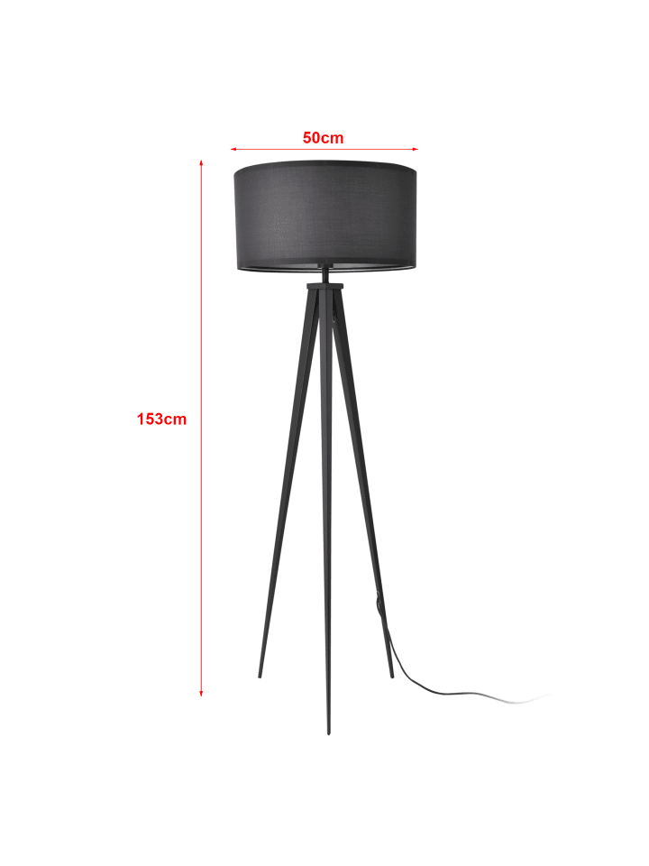 lux.pro Stehleuchten Faro in Grau (H)153cm (D)50cm günstig kaufen onesize