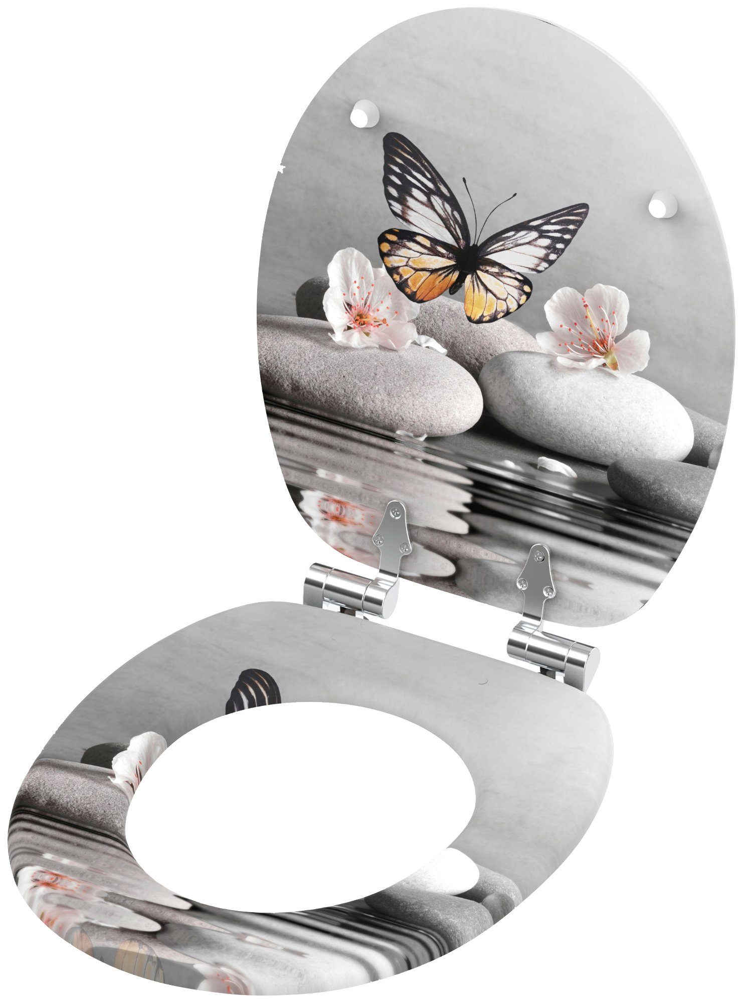 Sanilo WC-Sitz Vanesa, mit Absenkautomatik, BxL: 37,7 x 42,0 - 47,0 cm