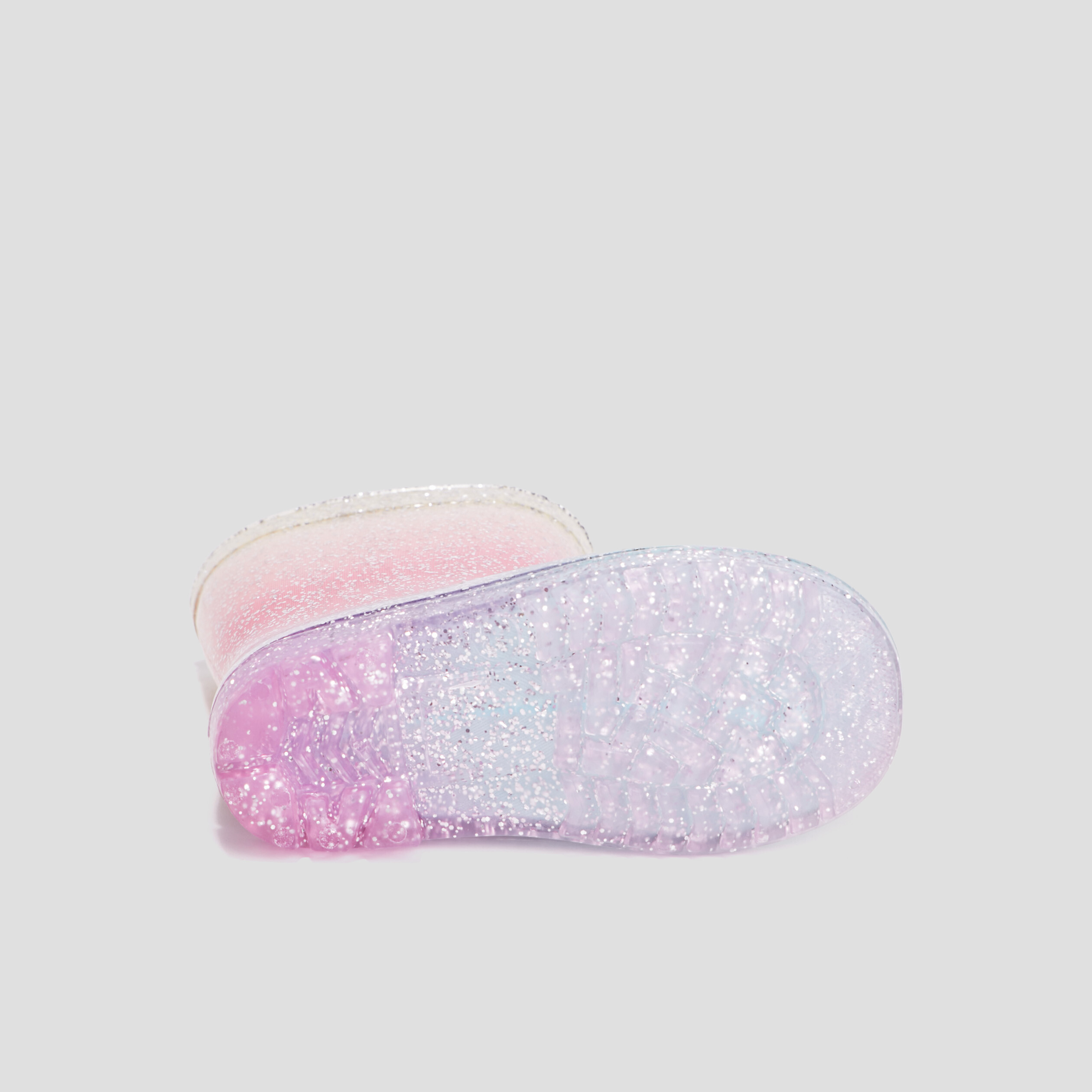 Bottes de pluie à paillettes multicolore fille | La Halle