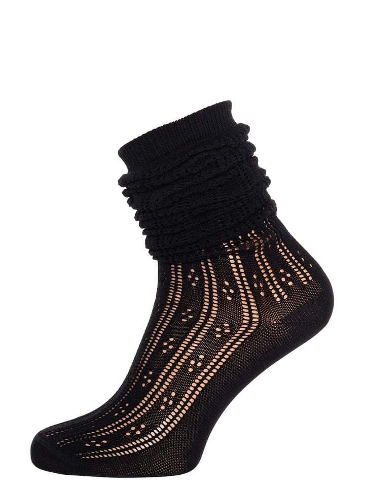 Lusana Kniestrümpfe L6665-1 in schwarz günstig kaufen