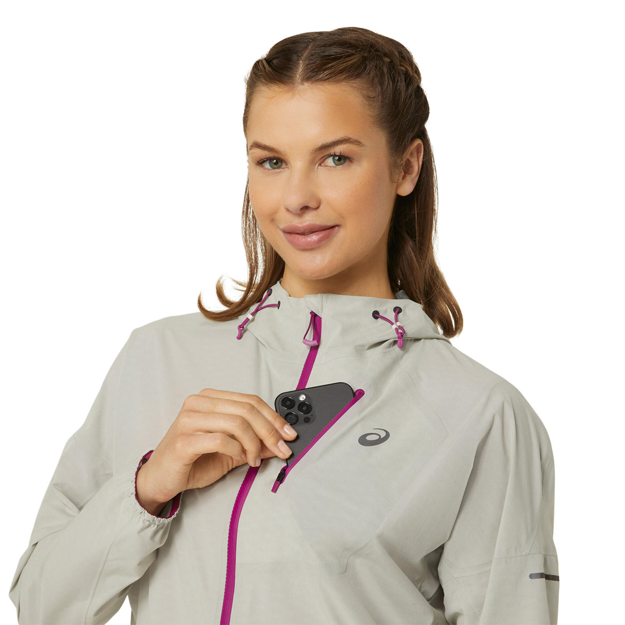 Fujitrail Waterproof Laufjacke Damen - Creme