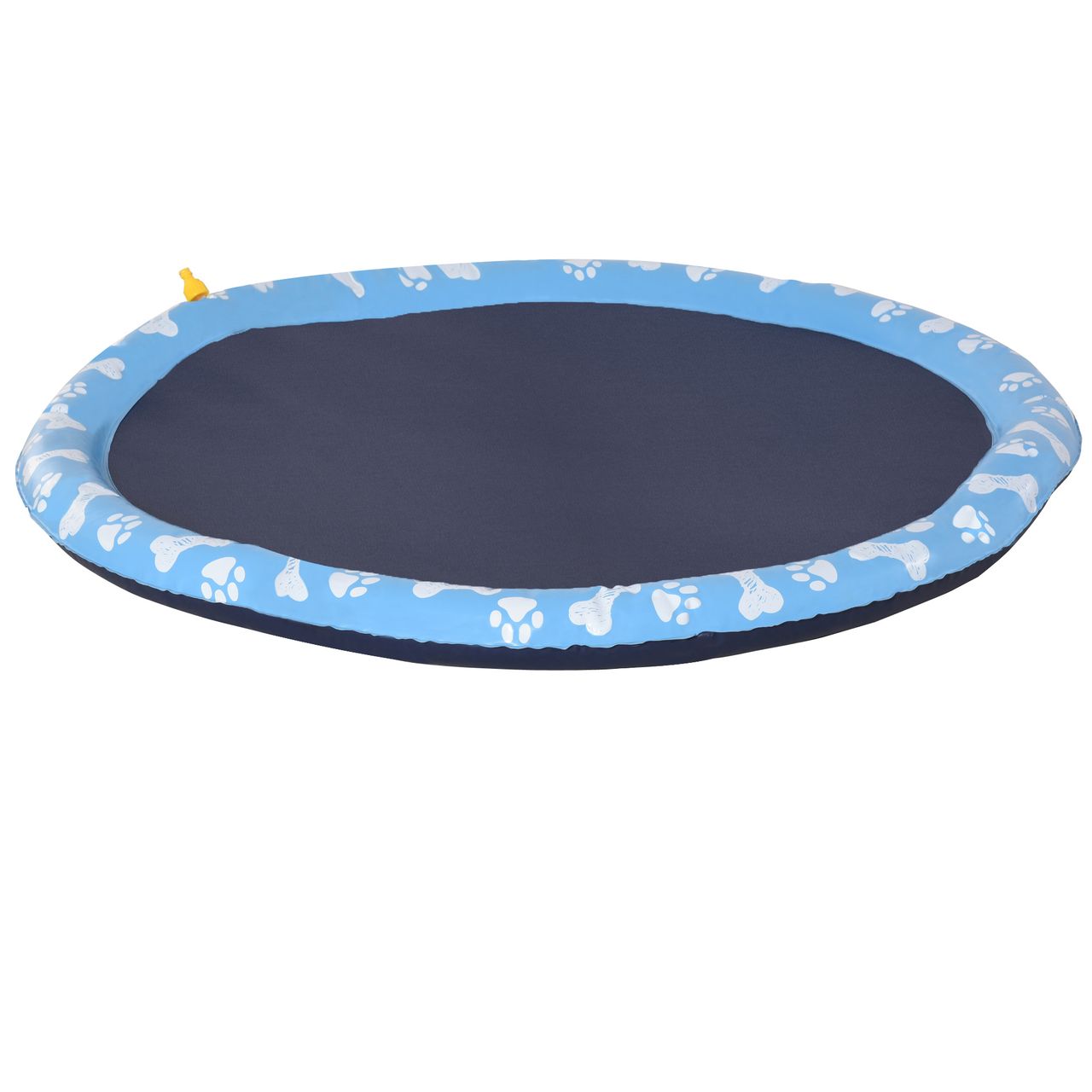 PawHut 150 cm Splash Sprinkler Pad für Hunde Spritz Anti-Rutsch Outdoor PVC