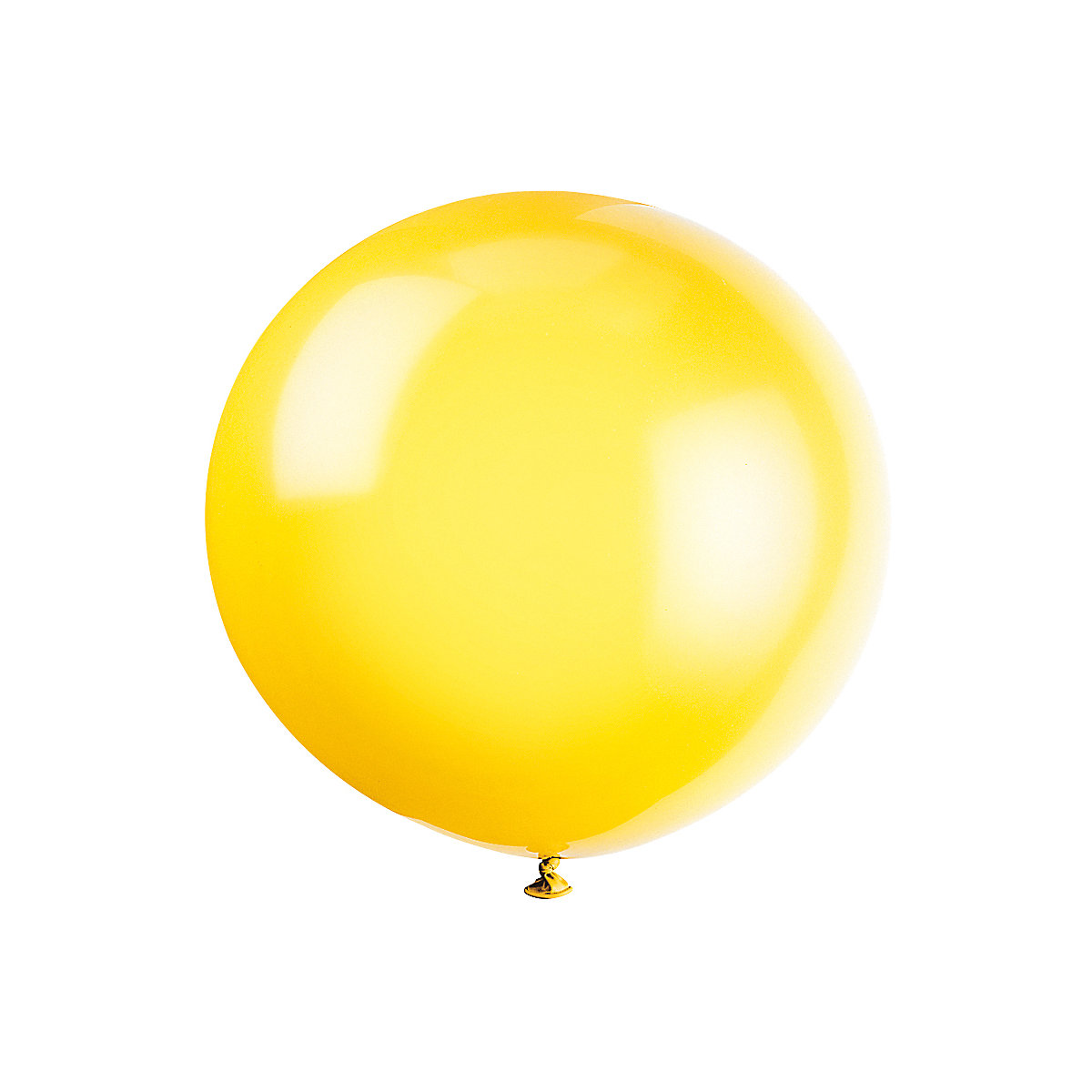 2 XL-Riesen-Latex-Luftballons rund 60 cm,  Gelb