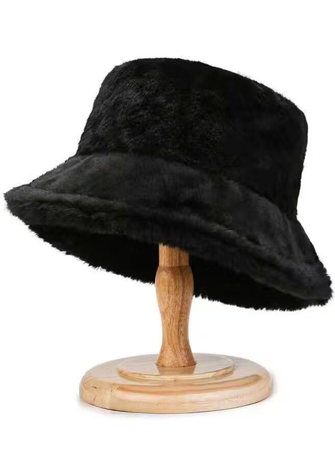 YANN Fischerhut Verdickter Plüsch-Fischerhut für Damen, (modischer und lässiger warmer Herbst- und Winter-Eimerhut, 1-St) Outdoor-Beckenhut