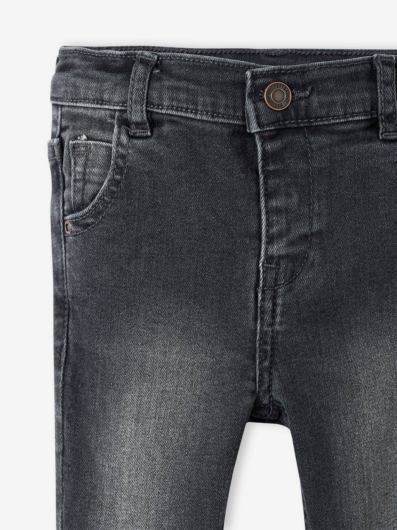 Vertbaudet Gerade Baby Jeans BASIC Oeko-Tex - grauer denim