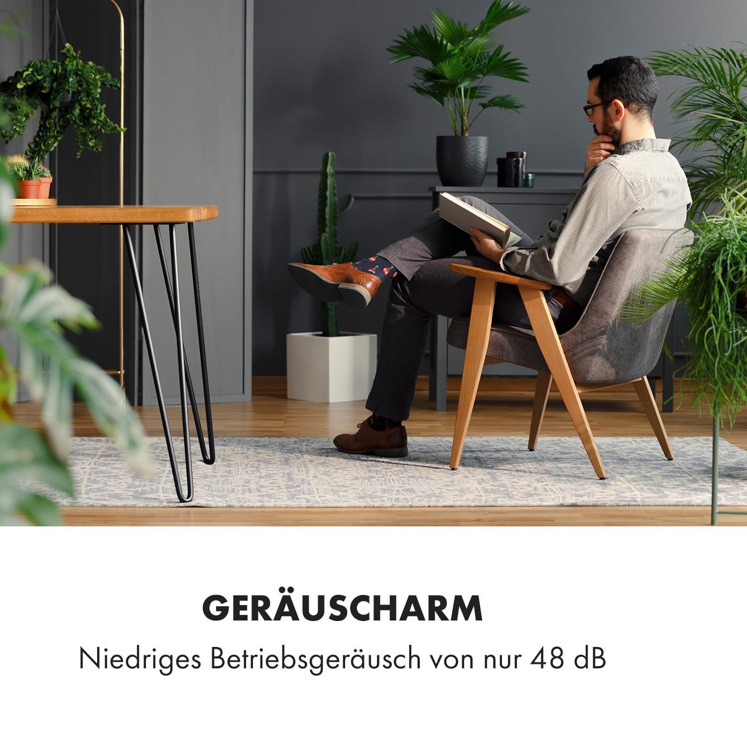 Klarstein Klimagerät Kraftwerk Smart, Klimagerät mobil Air Conditioner Kühlgerät Luftkühler