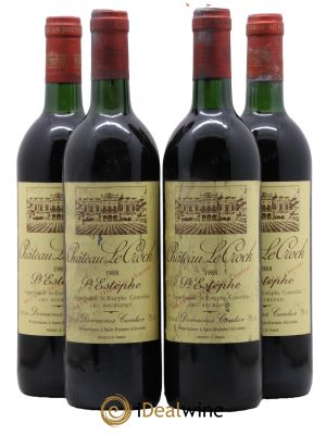 Château le Crock Cru Bourgeois  1988 - Lot de 4 Bouteilles