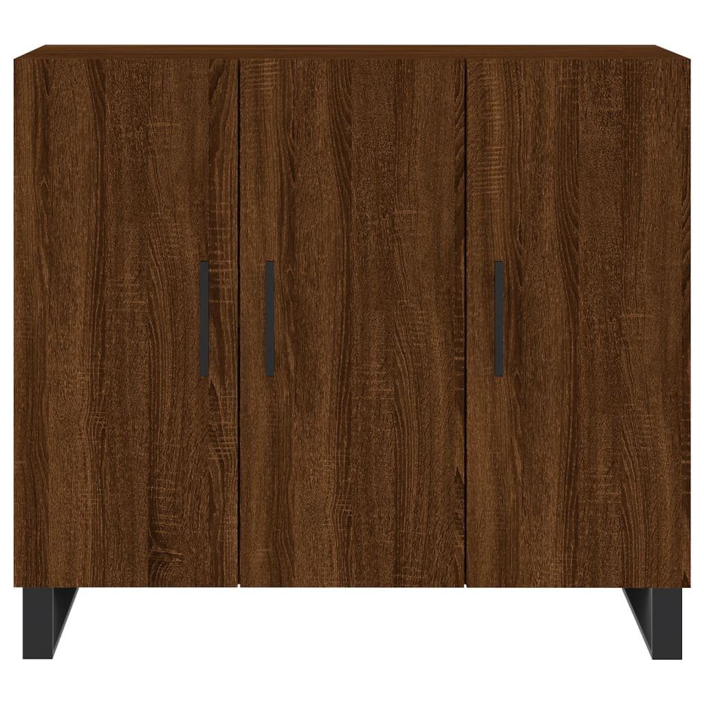 vidaXL Sideboard Sideboard Braun Eichen-Optik 90x34x80 cm Holzwerkstoff (1 St)