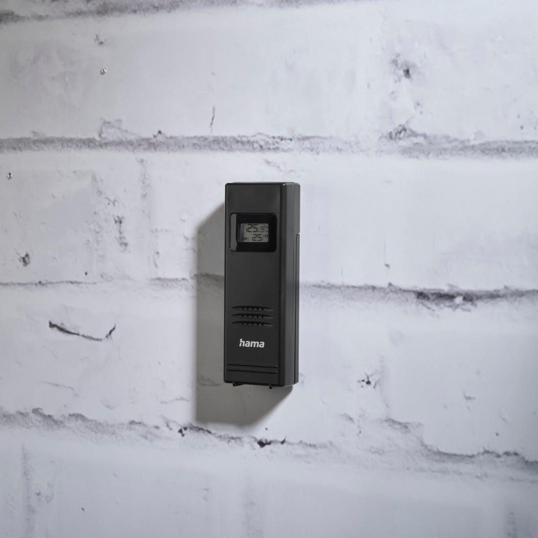 Hama Wetterstation Funk mit Außensensor Wettervorhersage USB-Ladefunktion Wetterstation