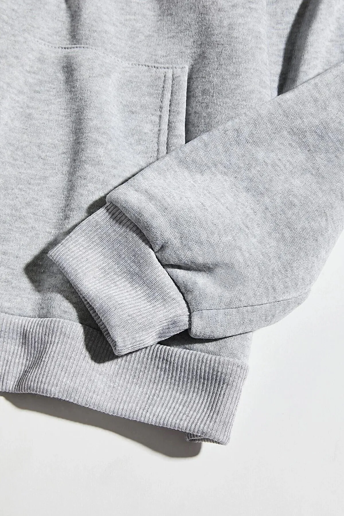 MODAGEN  Graues Unisex-Kapuzenpullover mit New-Jersey-Aufdruck in Übergröße