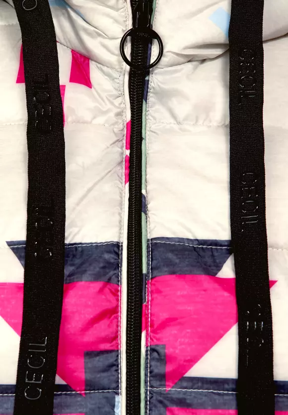 CECIL Longweste mit Ikat Print