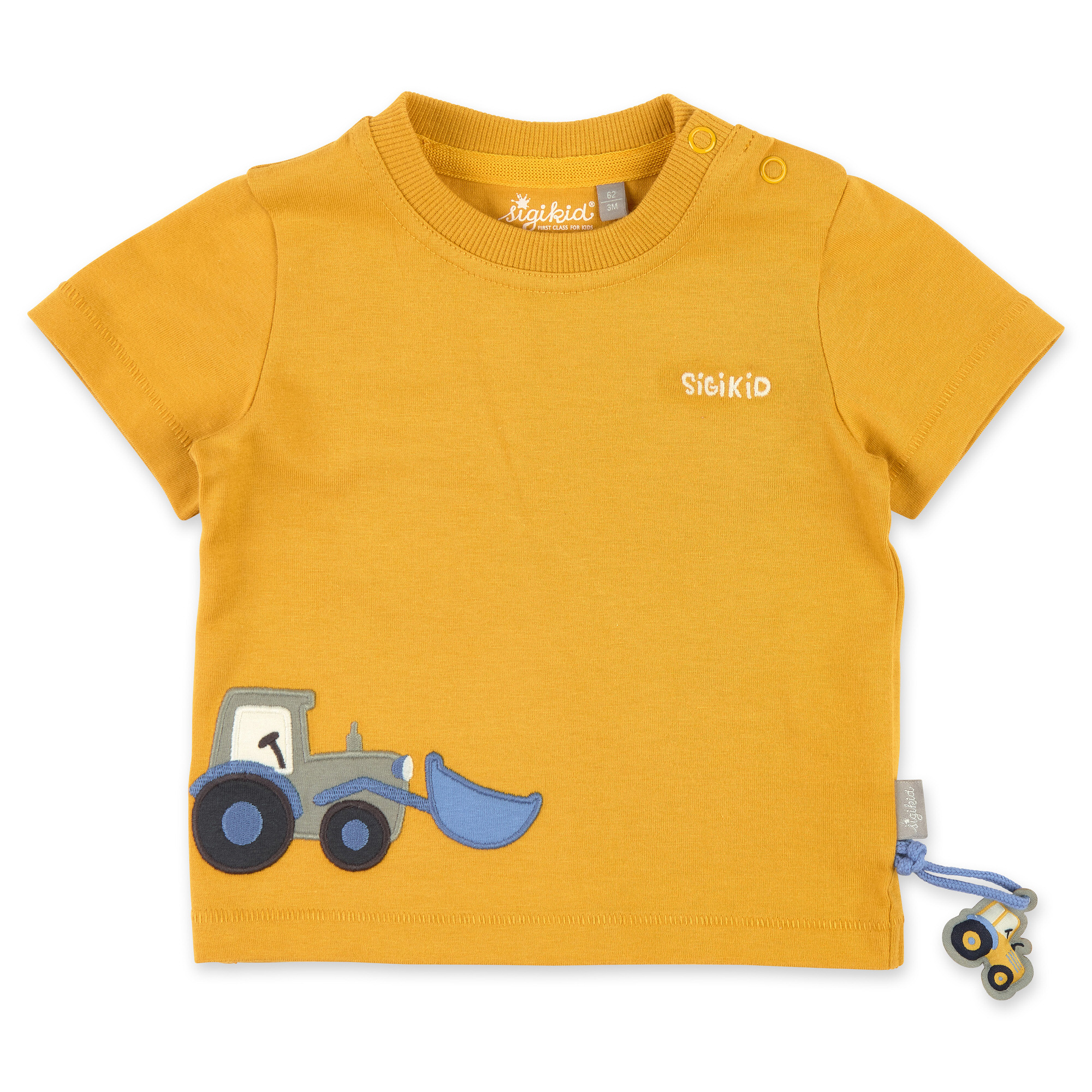 Gelbes Baby T-Shirt Traktor