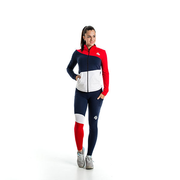 Nanao Sweatjacke Damen - Rot, Mehrfarbig