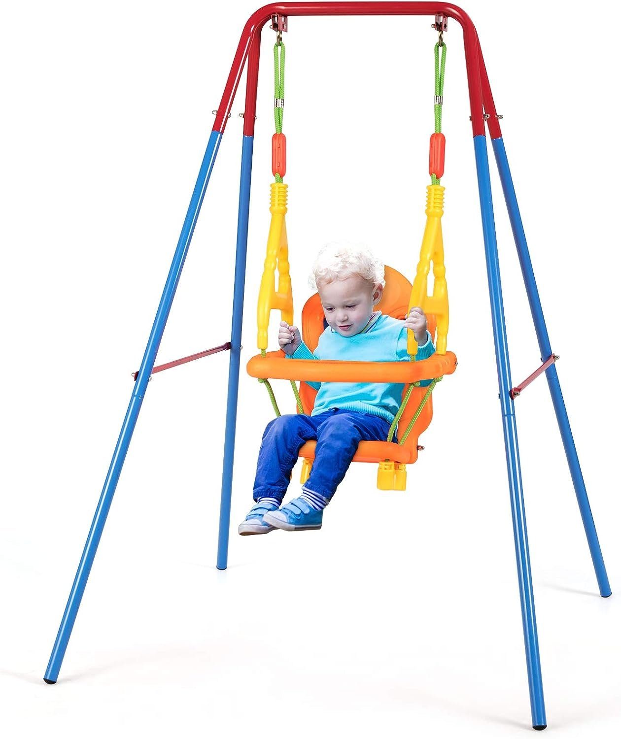 KOMFOTTEU Babyschaukel Kinderschaukel, ab 1 Jahre alt