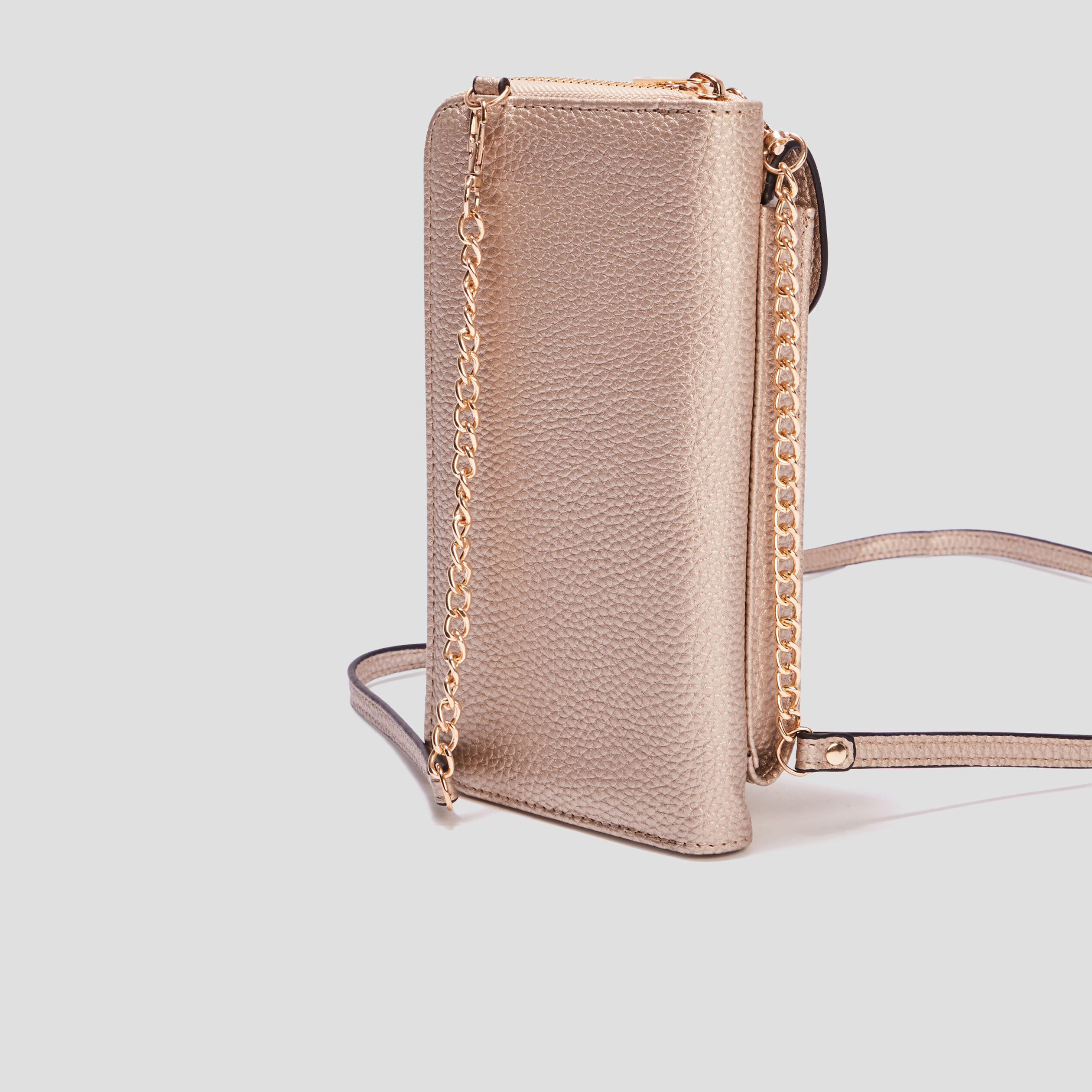 Sac pochette à bandoulière couleur or femme | La Halle