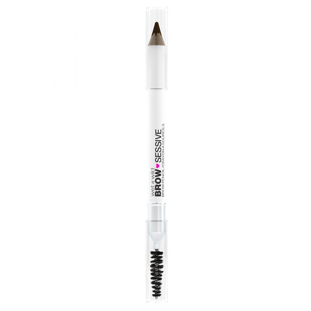 wet n wild NEW! BROW-SESSIVE BROW PENCIL - Medium Brown Crayon/Brosse à sourcils