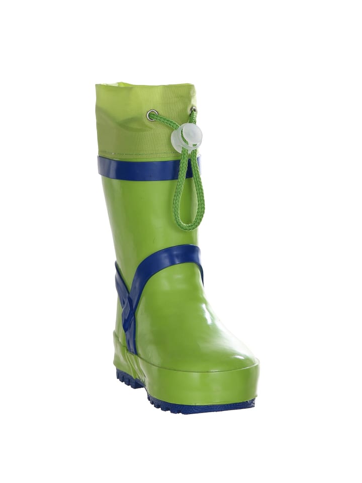 Playshoes Gummistiefel Basic gefüttert in Grün günstig kaufen