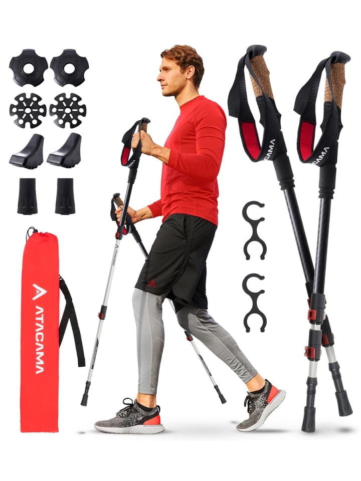 Atacama ATACAMA Nordic Walking Stöcke Damen und Herren Wanderstöcke Faltbar & Wanderst günstig kaufen onesize