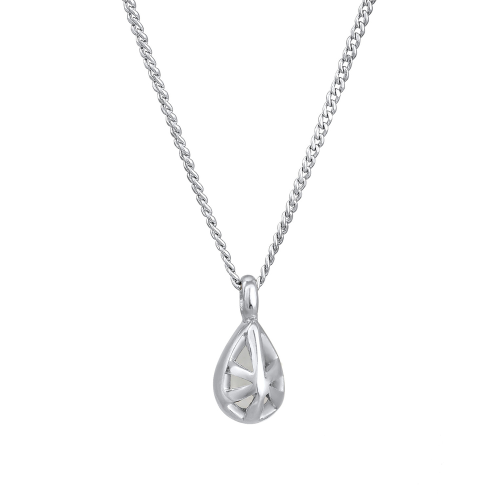 Elli PREMIUM Elli PREMIUM Collier Femmes Goutte Pendentif Elégant avec pierre de lune en argen Bijoux