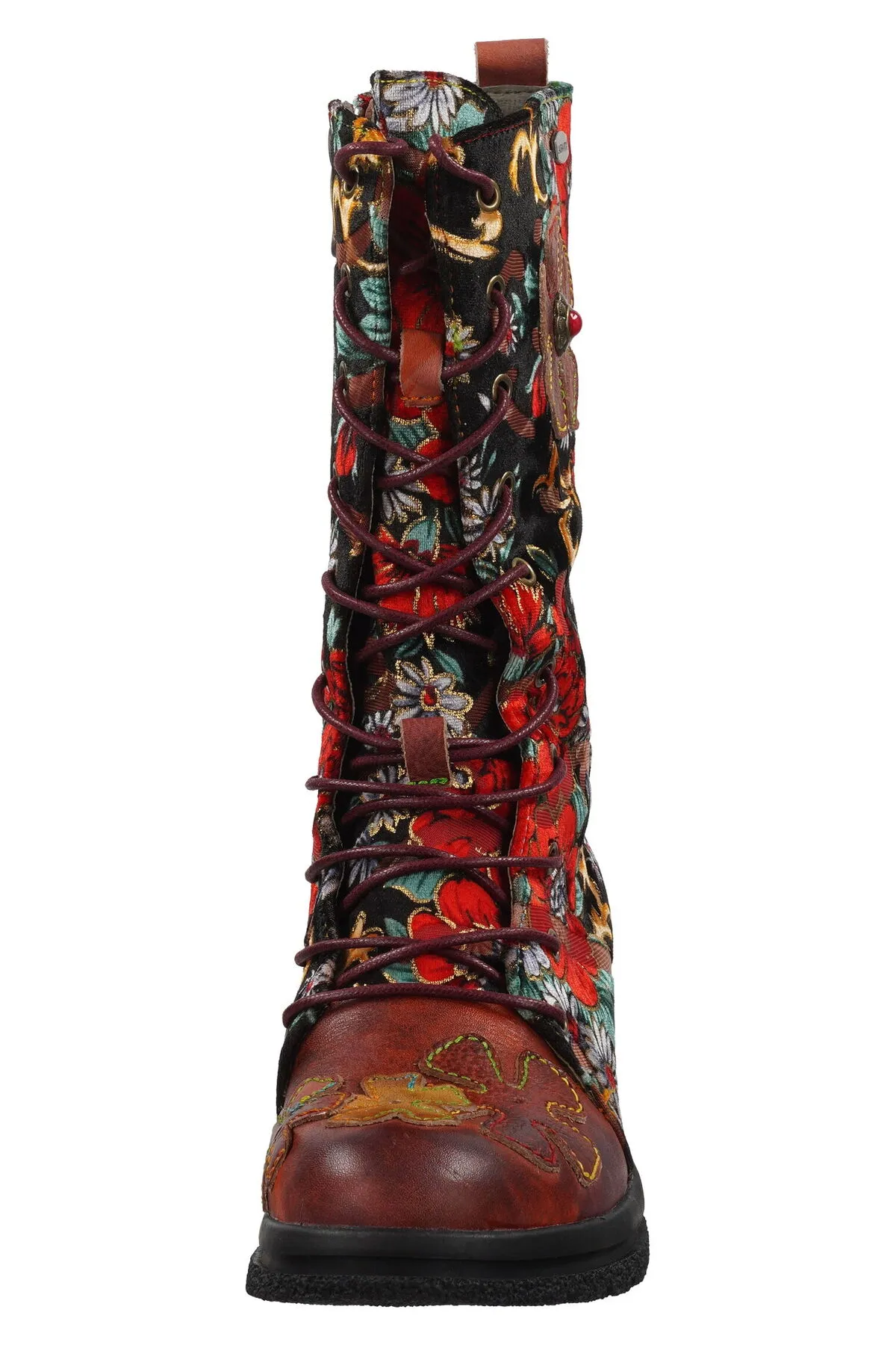 LAURA VITA  Stiefel - Rot - Blockabsatz