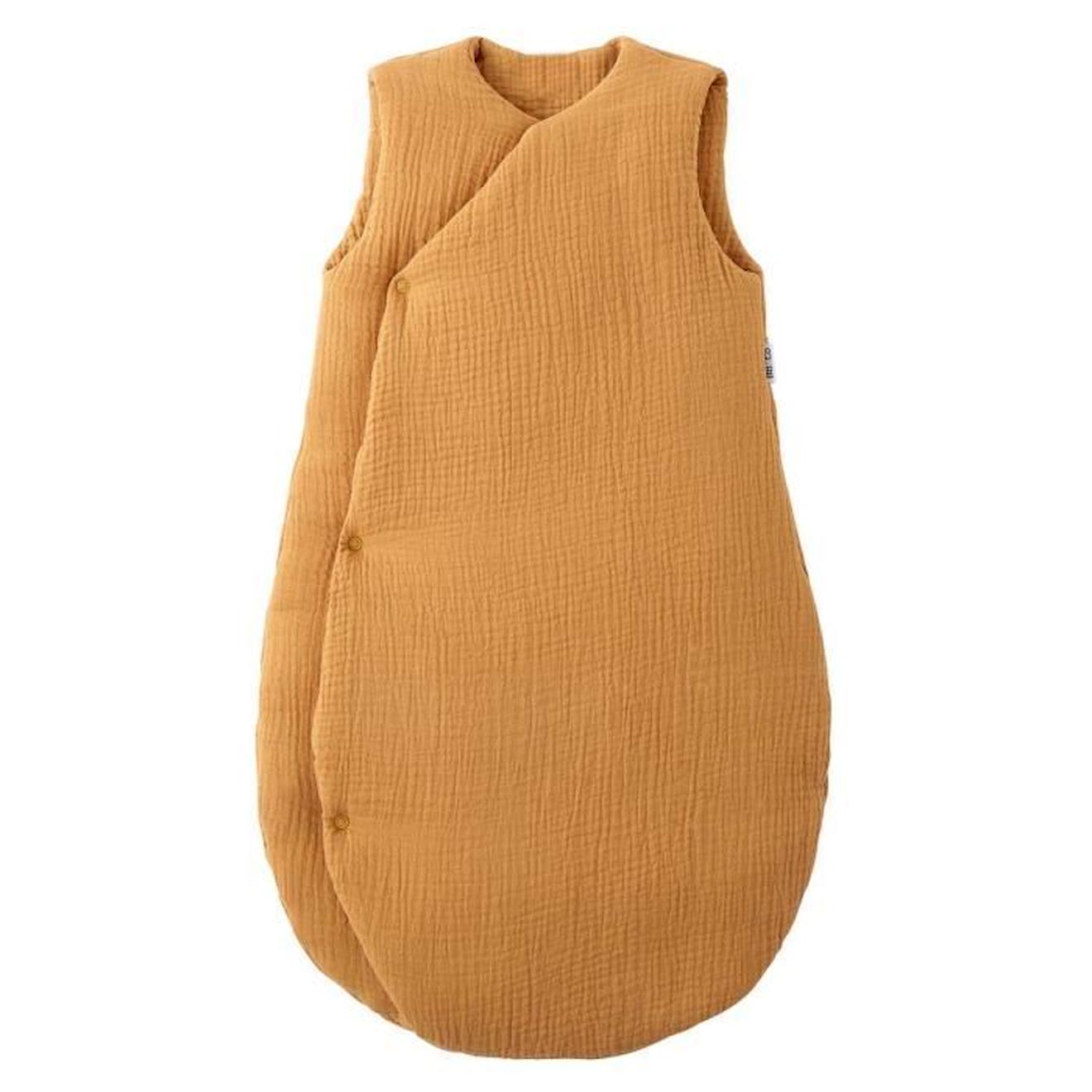 Gigoteuse doublée en gaze de coton, AMBRE gris