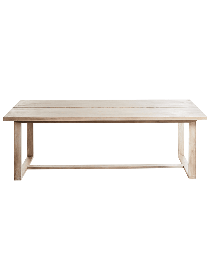 Beliani 7-tlg Gartentisch Set AZZANELLO in Heller Holzfarbton/Weiß günstig kaufen onesize