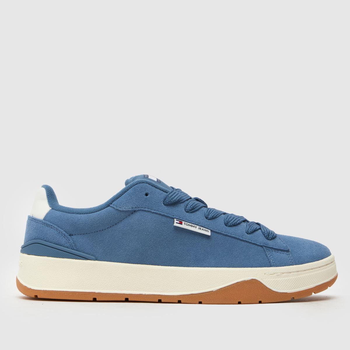 Tommy Jeans – Blå sneakers med snörning