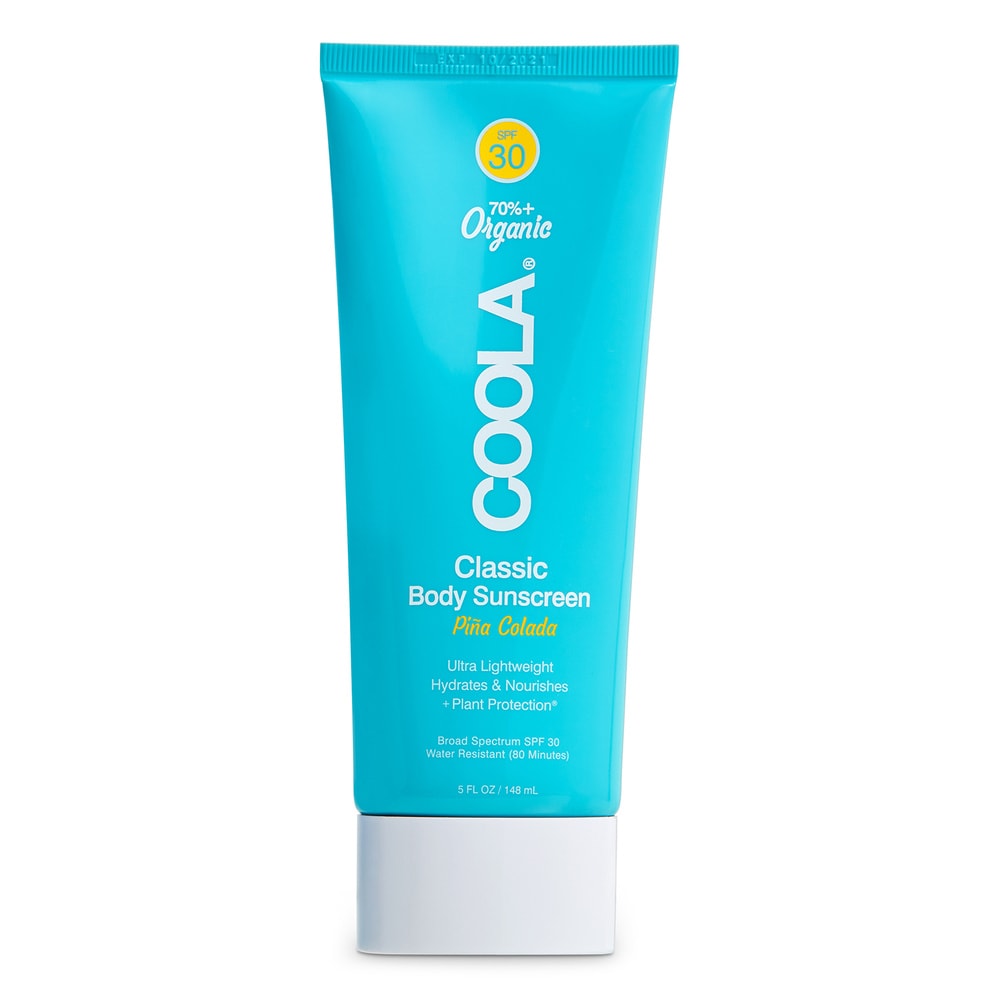 Coola Lotion Solaire Corps SPF30 à la Pina Colada Protection solaire riche en ingrédientsnaturels hydratants et antioxydants