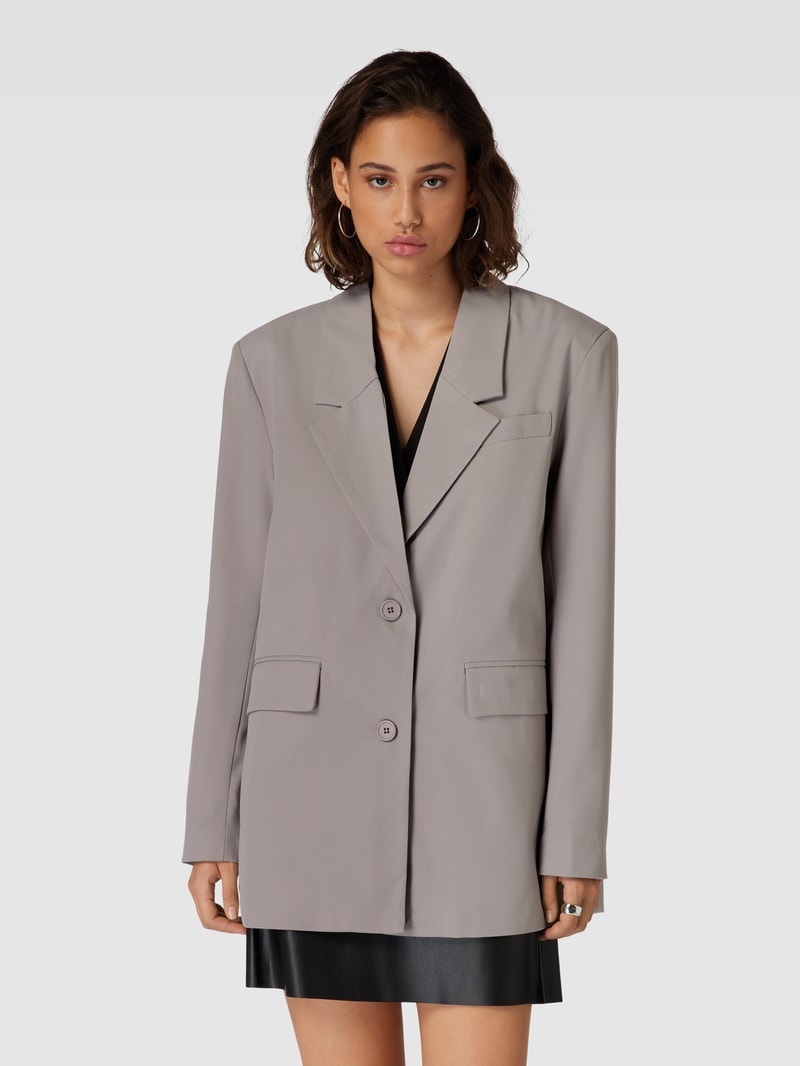 Blazer mit Reverskragen Modell 'MILLA' in mittelgrau
