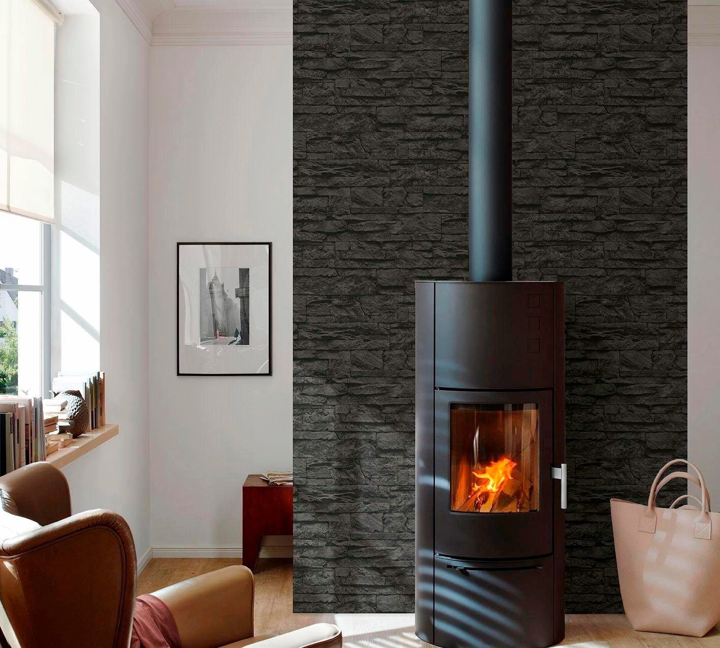 living walls Vinyltapete Best of Wood`n Stone 2nd Edition, Steinoptik, Modern Tapete Stein