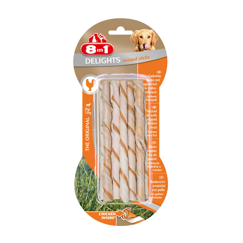 8in1 Snacks 8in1 Delights Twisted Sticks Hähnchen 10 Stück