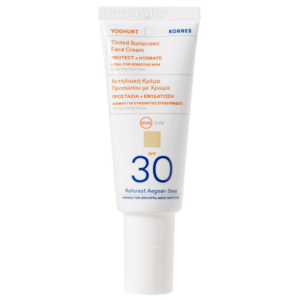 Korres Yoghurt Getöntes Sonnencreme-Gel für das Gesicht SPF30 40 ml