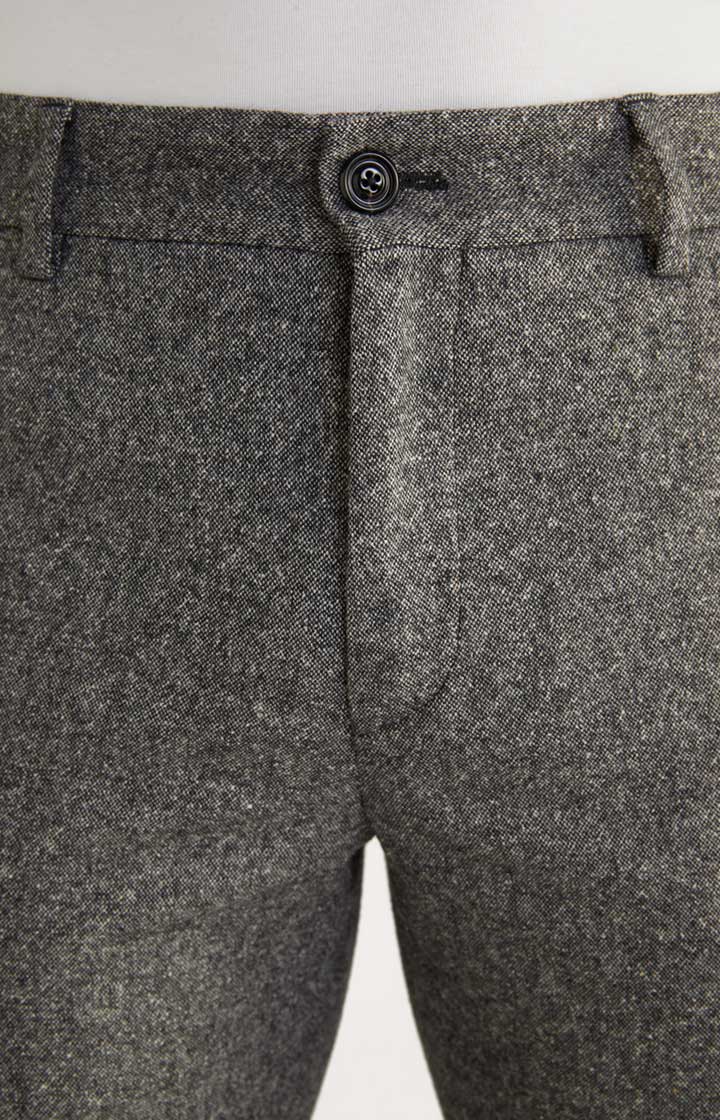 Chino Hank in Dunkelgrau meliert